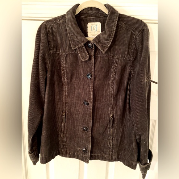 Relativity Jackets & Blazers - Relativity Olive Green Corduroy Fall Jacket with Pockets and Buttons Size Large